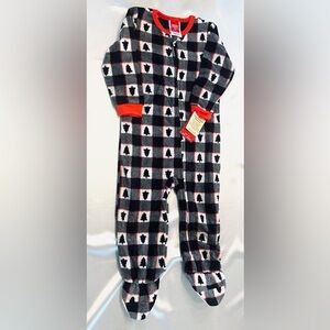 Festive Kids’ Winter Microfleece Pajama Sleeper